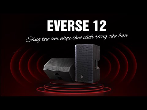Loa di động Electro-Voice Everse 12 (Công suất 400W, Pin 12H, Bluetooth, Chống Nước IP43)