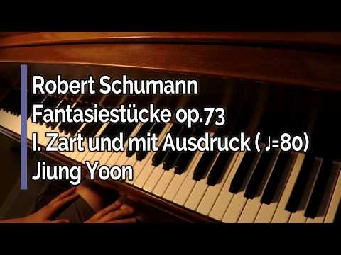 Piano part- Schumann, Fantasiestücke, Op. 73, I. Zart und mit Ausdruck, ♩=80