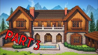 Minecraft: How To Build A Wooden Mansion | Tutorial #3