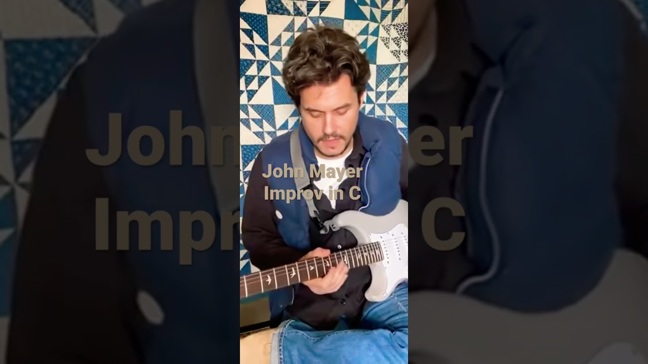 John Mayer  Blues Guitar Lesson: Demonstrates C minor Pentatonic #shorts #blues #johnmayer
