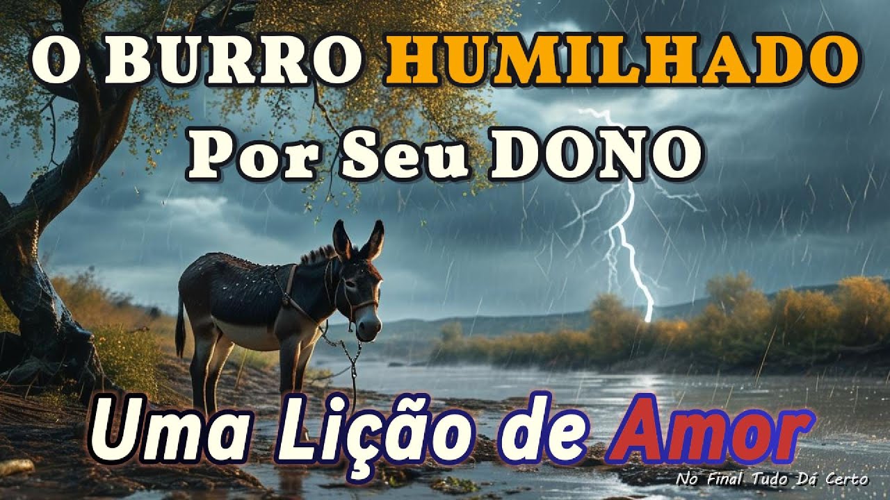 O Burro Humilhado por Seu Dono 🐴✨ Salvo por Jesus