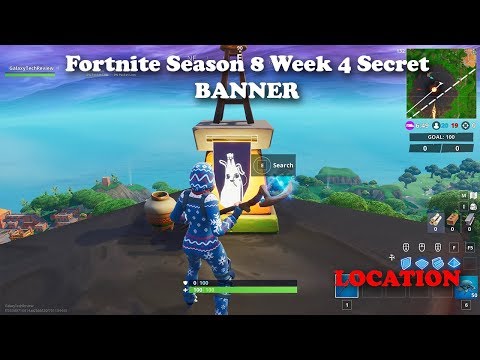 Fortnite - Season 8 - Week 4 - Secret BANNER Location