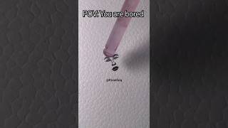 POV:You are bored...Water drop on a face 💧👩🏻❗ Super fun😉👍🏻#viral #face #water #bored #2023 #funny