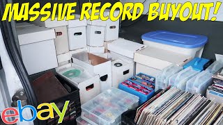 I Paid $1310 for a Van FILLED with Vinyl Records! Making Profit Selling on Ebay and Amazon FBA!