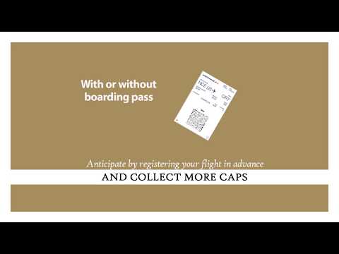 Registre seu voo com antecedência para ganhar mais CAPS