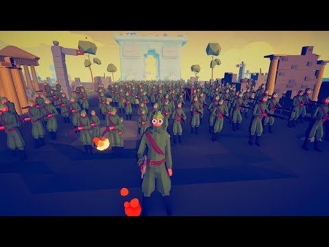 150x SOVIET ARMY ATTACK ENEMY CITY - Totally Accurate Battle Simulator TABS