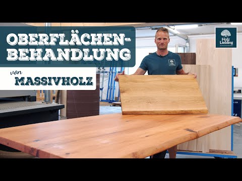 How a wooden board becomes a table top - Surface treatment of solid wood