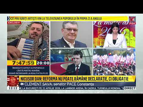 Realitatea Plus news today January 1, 2026 12 noon