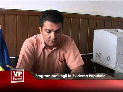 Program prelungit la Evidența Populației