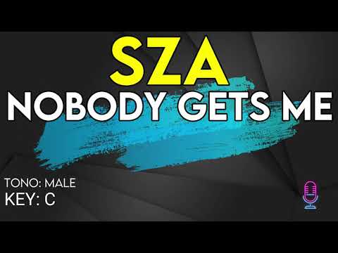 SZA - Nobody Gets Me - Karaoke Instrumental - Male
