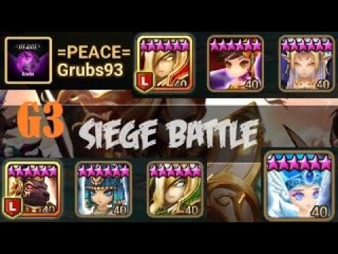 High G3 Siege [EU] TESTING Offence on ODIN's Def =Peace= Vs N3w3ra Vs German Dragon
