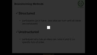 A2. Brainstorming - A Basic Tool for Idea Generation