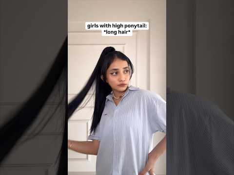 High ponytail on Short hair 🦅 #themermaidscales