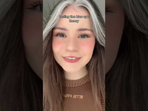 Testing this theory 😳⁉️ #blueeyes #trend #girl