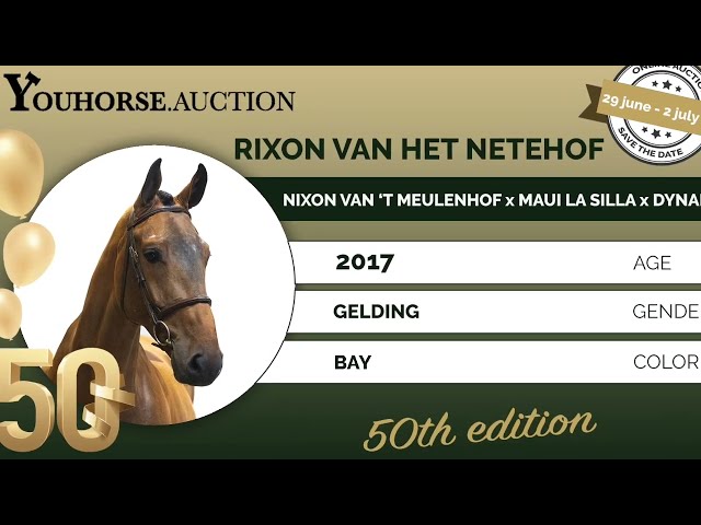 Rixon van het Netehof showvideo