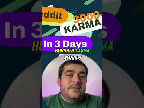 Reddit Karma Hack: Get 3000+ Karma in 3 Days (Easy Strategy)