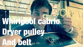How to fix a Whirlpool Cabrio platinum making loud squeaks - quick belt wp8547157 and pulley w10547292