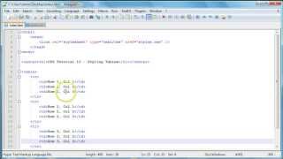 CSS Tutorial 13 - Styling Tables