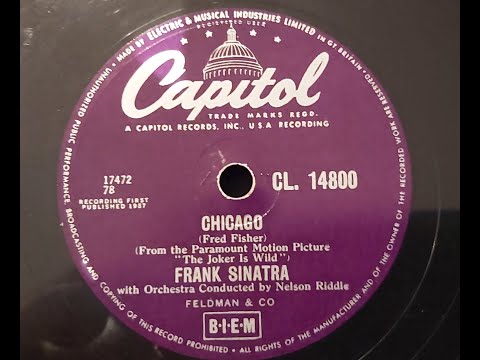 Frank Sinatra 'Chicago'  1957 78 rpm