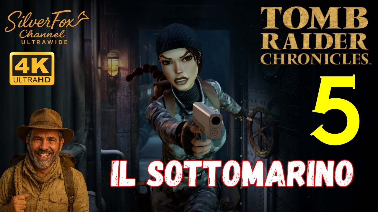TOMB RAIDER 5 CHRONICLES - IL SOTTOMARINO - Gameplay ITA - Walkthrough - 05 - Ultrawide - 21:9 - 4K