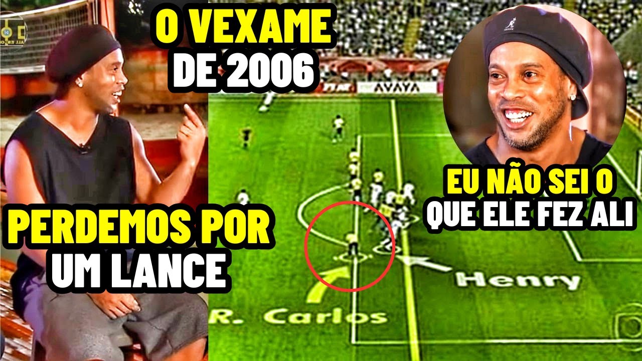 RONALDINHO GAÚCHO FALANDO DA FALHA DO ROBERTO CARLOS NA COPA DE 2006