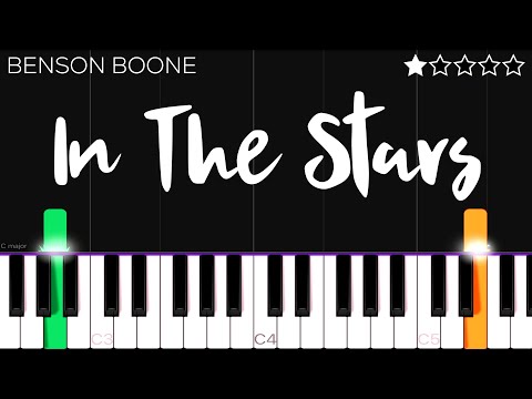 Benson Boone - In The Stars | EASY Piano Tutorial