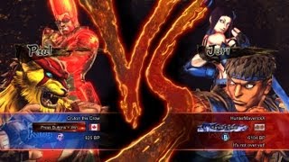 Street Fighter X Tekken 2013 Ranked Match: Cruton the Crow (King/Paul) vs HunterMaverickX (Ryu/Juri)