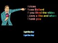 Voices Russ Ballard with scrolling text