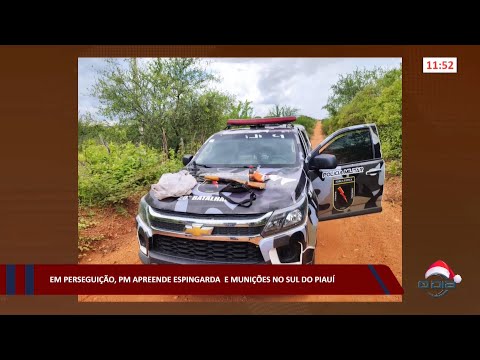 Em perseguição, PM apreende espingarda e munições no sul do Piauí 28 12 2022