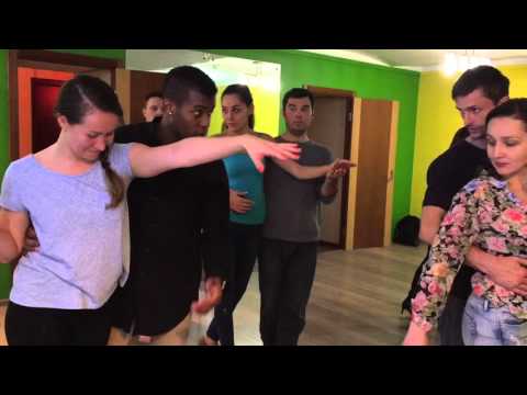 Kizomba class Moscow - excesso de humor - Alan Eufor & Anna