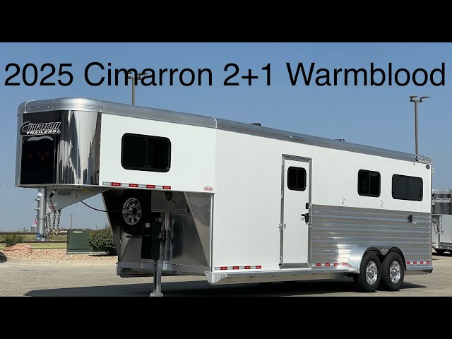 Preview image of 2025 Cimarron 2+1 Warmblood Gooseneck youtube video