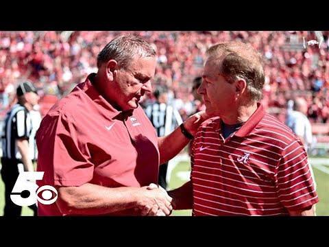 Razorback press conference after Arkansas vs. Alabama