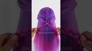 Easy hairstyle for girls 🎀 #braids #beauty #hair #viral #hairstyles