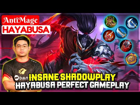 Insane Shadowplay, Hayabusa Perfect Gameplay [ Onic AntiMage Hayabusa ] Mobile Legends