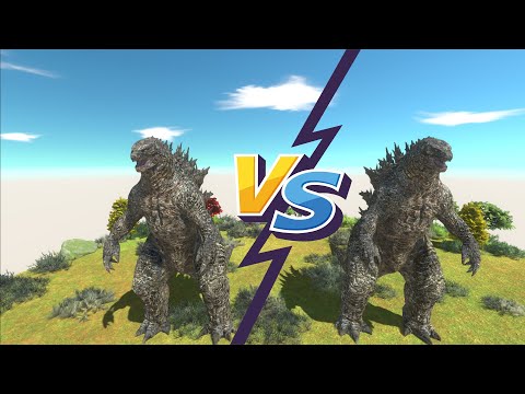 REAL  GODZILLA 2021 FAKE WAR WHO WILL WIN  - Animal Revolt Battle Simulator