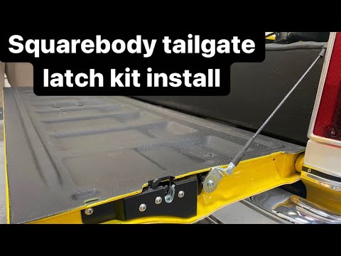 Chevy Square Body Tailgate Latch Upgrade Install