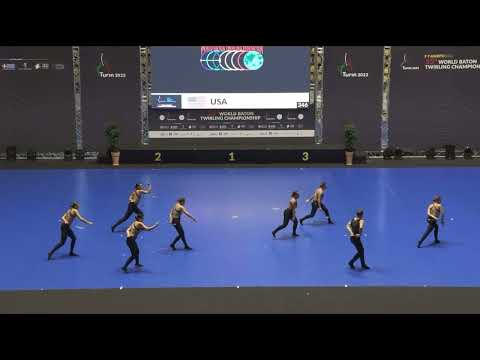 Team USA Final World Baton Twirling Championship Turin 2022