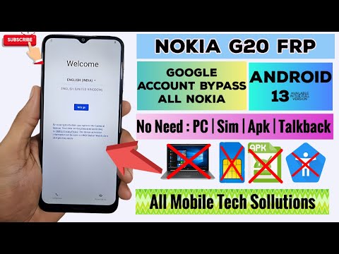 NOKIA G20 Google Account Bypass ANDROID 13 | All Nokia Android 13 FRP Bypass Without Pc 100%