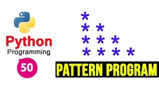 Python Pattern Programs - Printing Stars '*' in Right Angle Triangle Shape | Star Pattern