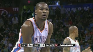 Kevin Durant - Oklahoma City Thunder - Houston Rockets