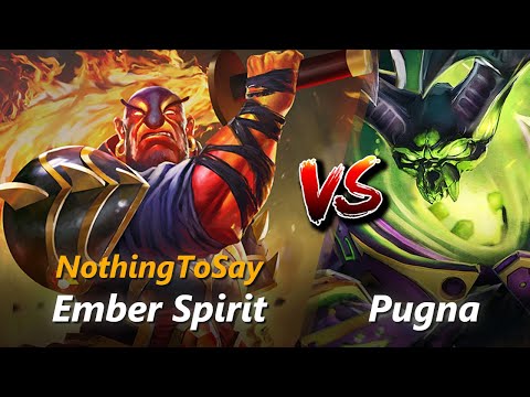 NothingToSay mid Ember Spirit vs Pugna | First 10 minutes