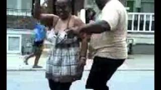 Black party/old couple dancing... funny!!!