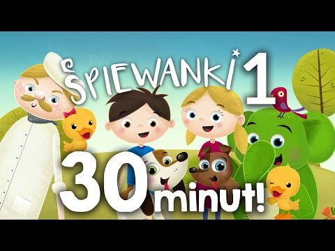 Zestaw piosenek dla dzieci 30 min – Cztery słonie, Kaczuszki, Czarny Baranie i inne – Śpiewanki.tv