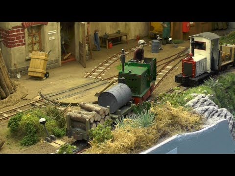 Model railway gauge Gn15 "Köhlerei Kokeler" at Ontraxs 2018 in Utrecht