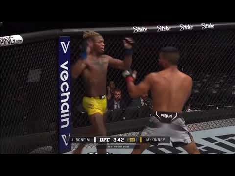 UFC Lightweight prospect Ismael Bonfim's boxing clinic on Terrance McKinney #mma #ufc