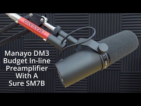 Manayo DM3 Budget In-line Preamplifier For Dynmamic Microphones Tested With A Sure SM7B