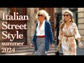 🇮🇹 Italian Street Style Summer 2024 ☀️ Chic Outfits for the Start of Summer. Luxury Shopping walk