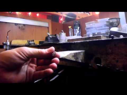 BLACK DIAMOND WHITE GOLD WEDDING RING HAND MADE BY LEE TOWNSEND JOURNEYMEN JEWELER