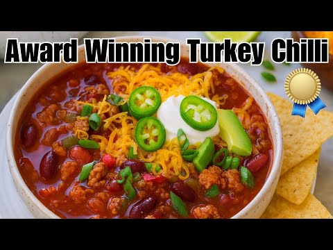 I Win Every Chili Contest With This TURKEY Chili! 5 Star Reviews Every time ⭐️⭐️⭐️⭐️⭐️