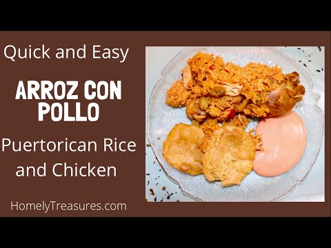 Easy Arroz con Pollo Recipe (Puertorican chicken with rice)